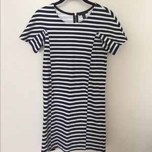 J Crew Black and White Dress NWOT